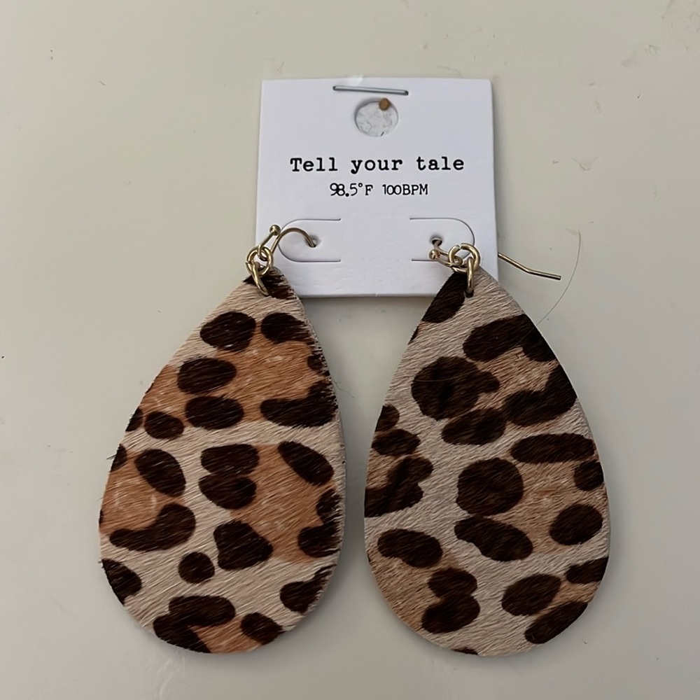 Animal print earrings